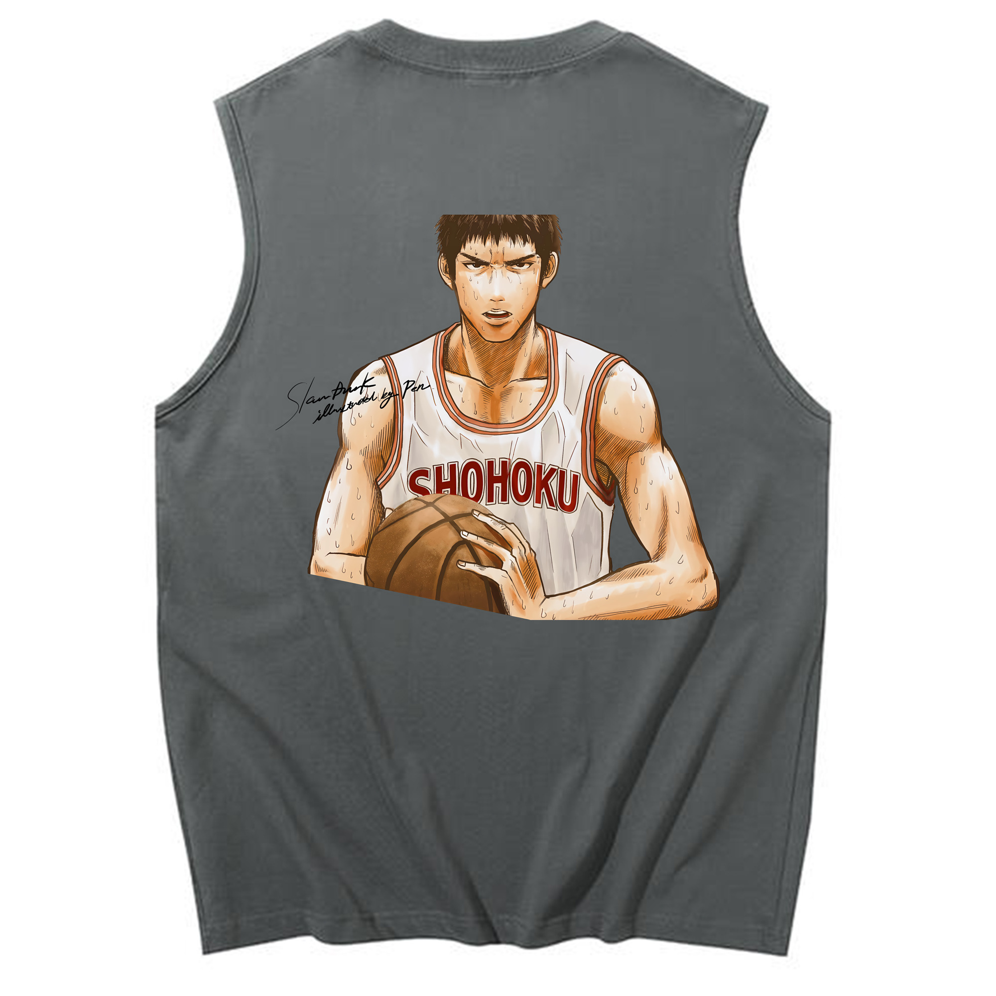 （画像用） SLAM DUNK／スラムダンク コットン100％タンクトップ（背面プリント）